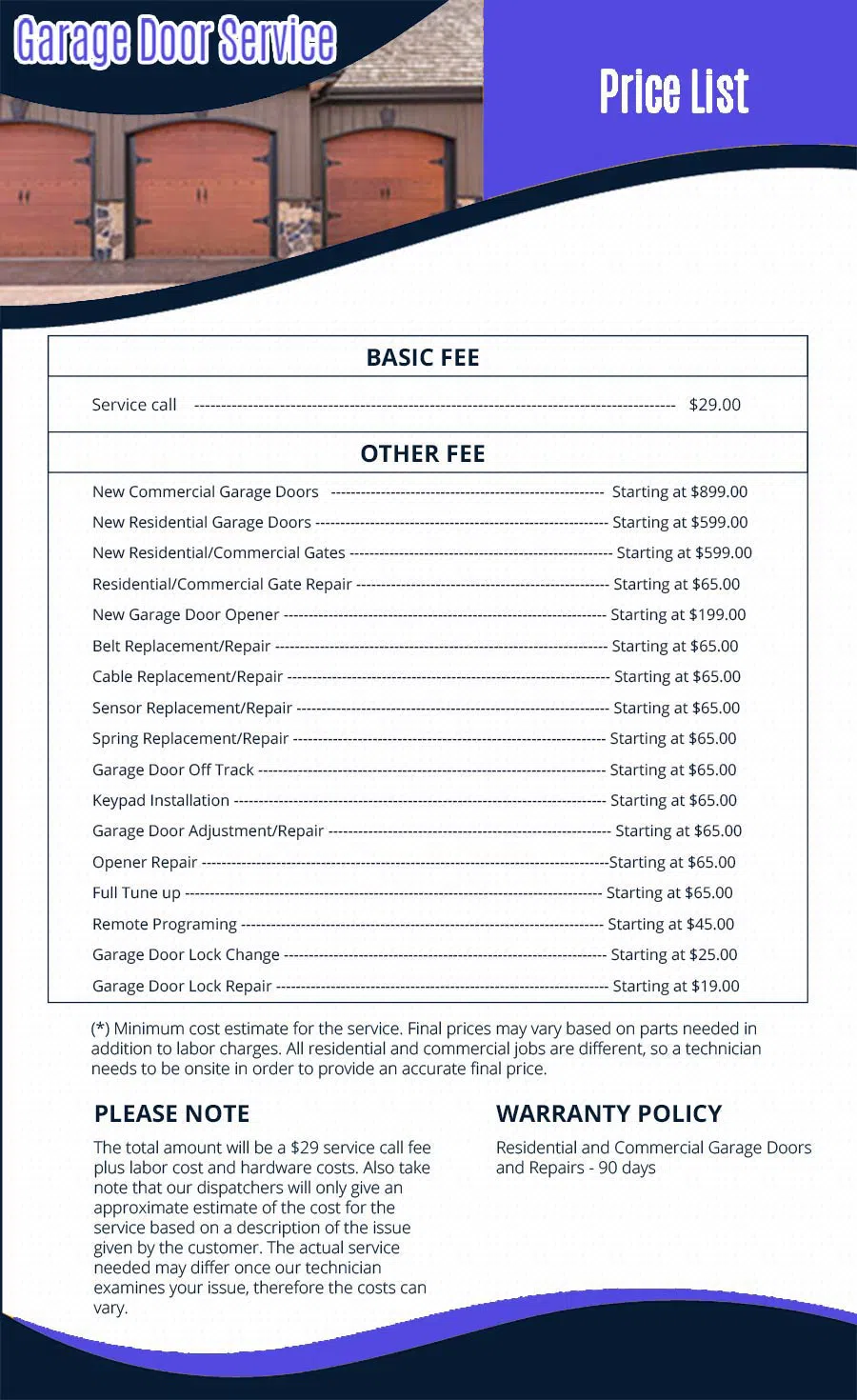 Neighborhood Garage Door Service Spring, TX 281-581-0032